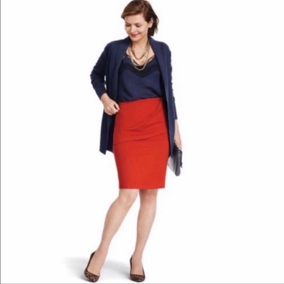 CAbi Overlay Pencil Skirt in Tumeric new without tag - Picture 10 of 11